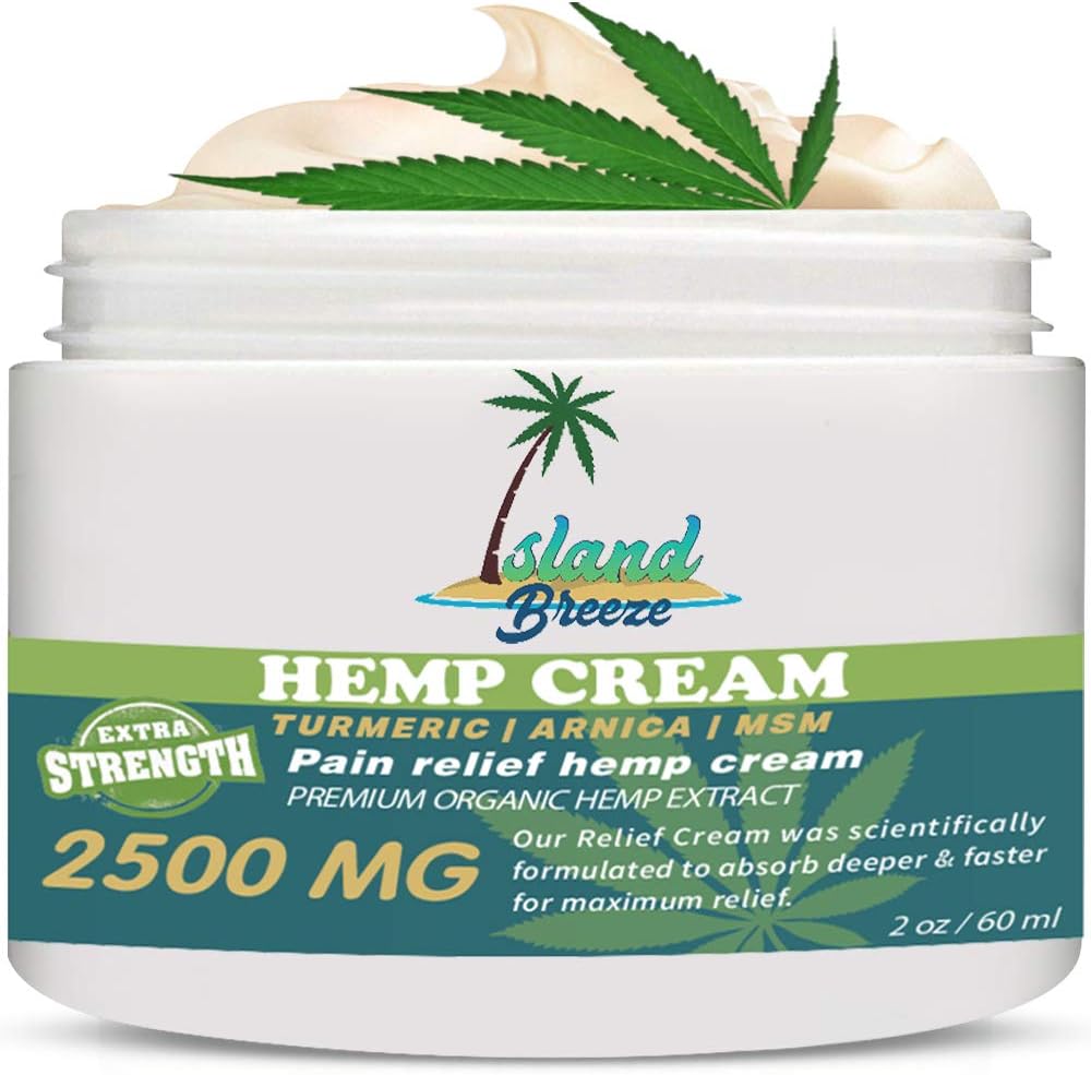 Hemp Cream for Pain Relief 2500 Mg Relieves Muscle