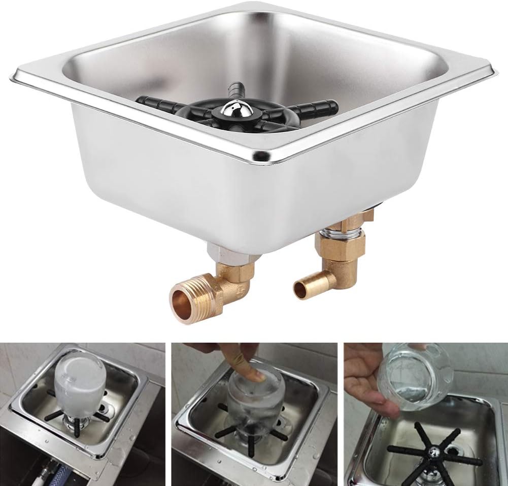 【𝐇𝐚𝐩𝐩𝒚 𝐍𝐞𝒘 𝐘𝐞𝐚𝐫 𝐆𝐢𝐟𝐭】 High Pressure Faucet Cup Cleaner, Durable Glass