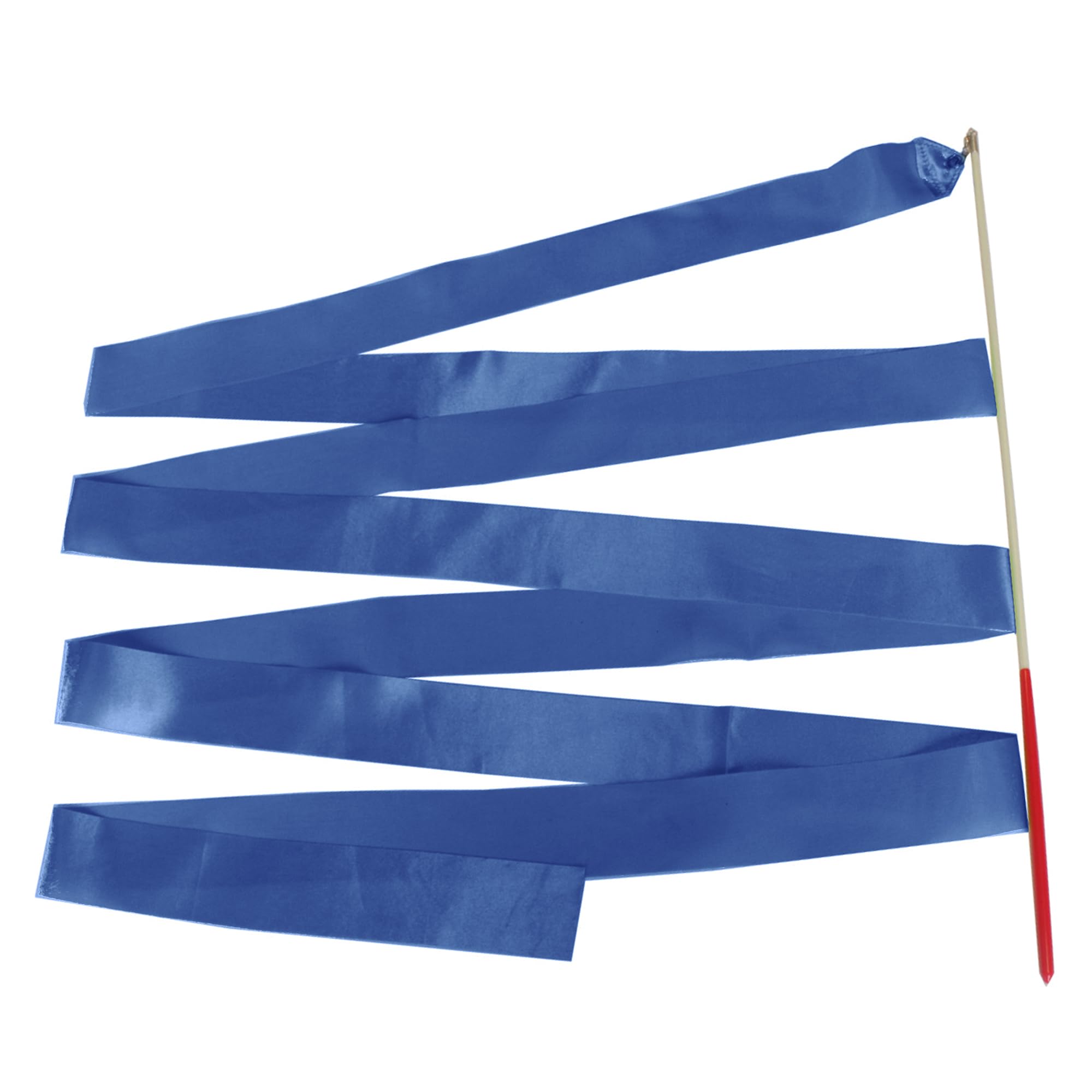 Trimming Shop Rhythmic Gymnastics Ribbon with Twirling Dance Baton Rod for Kids Artistic Dancing, Rhythmic Gymnastics Ribbon Wands, Gymnastic Training, Fun Activities, 4 Metres, 1pc