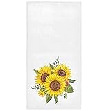 Pfrewn Vintage Sunflowers Hand Towel 16x30 in