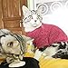 Sunward Pet Dog Clothes Soft Thickening Warm Stripe Polar Fleece Winter Clothes (S, Purple)