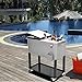 UPHA 80 Quart Rolling Outdoor Patio Cooler Cart on Wheels, Portable Drink Beverage Bar for Patio Pool Party, Ice Chest with Shelf and Bottle Opener, Silvery