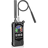 FUVISION Hidden Camera Detector Spy Camera Finder, GPS Tracker and Bug Detectors, Listening Devices Detector for Car, Hotel, Travel, No Eyes Anti-Spy RF Signal Detector