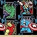 Springs Creative Products Marvel Busting Out Fleece Black Fabric By The Yard