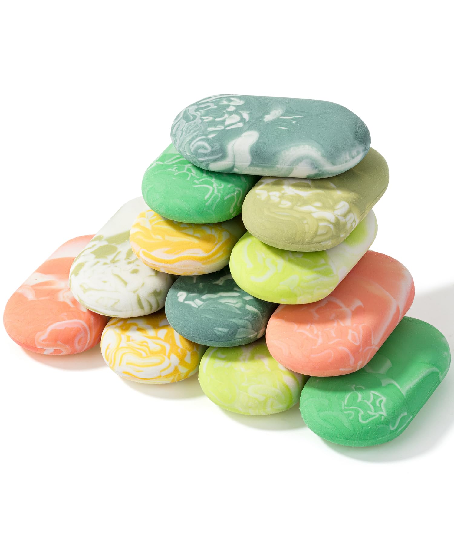 Photo 1 of Mr. Pen- Marble Pencil Erasers, 12 Pack, 1" x 2", Tropical Breeze Colors, No Smudge Mr Pen Erasers for Pencils
