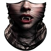 Obacle Skull Face Mask for Women Dust Wind Sun Protection Rave Festival Riding