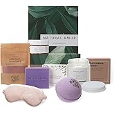 Natural Amor Handmade Bath Body Gift Set,6 pcs Self Care Gift for Women,Includes Soap Bar, Bath Bomb, Clay Mask, Candle- Thank you Gift for Pampering