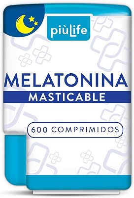 Melatonina Pura 1,9 mg por Dosis PiùLife, 600 Mini Comprimidos