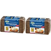 Mestemacher Pumpernickel Bread, 17.6 Oz &ndash; Authentic German Whole Rye Pumpernickel Bread, Dense European Bread, High Fiber, Non-GMO, Ready to Eat, Long Shelf Life (Pack of 2)