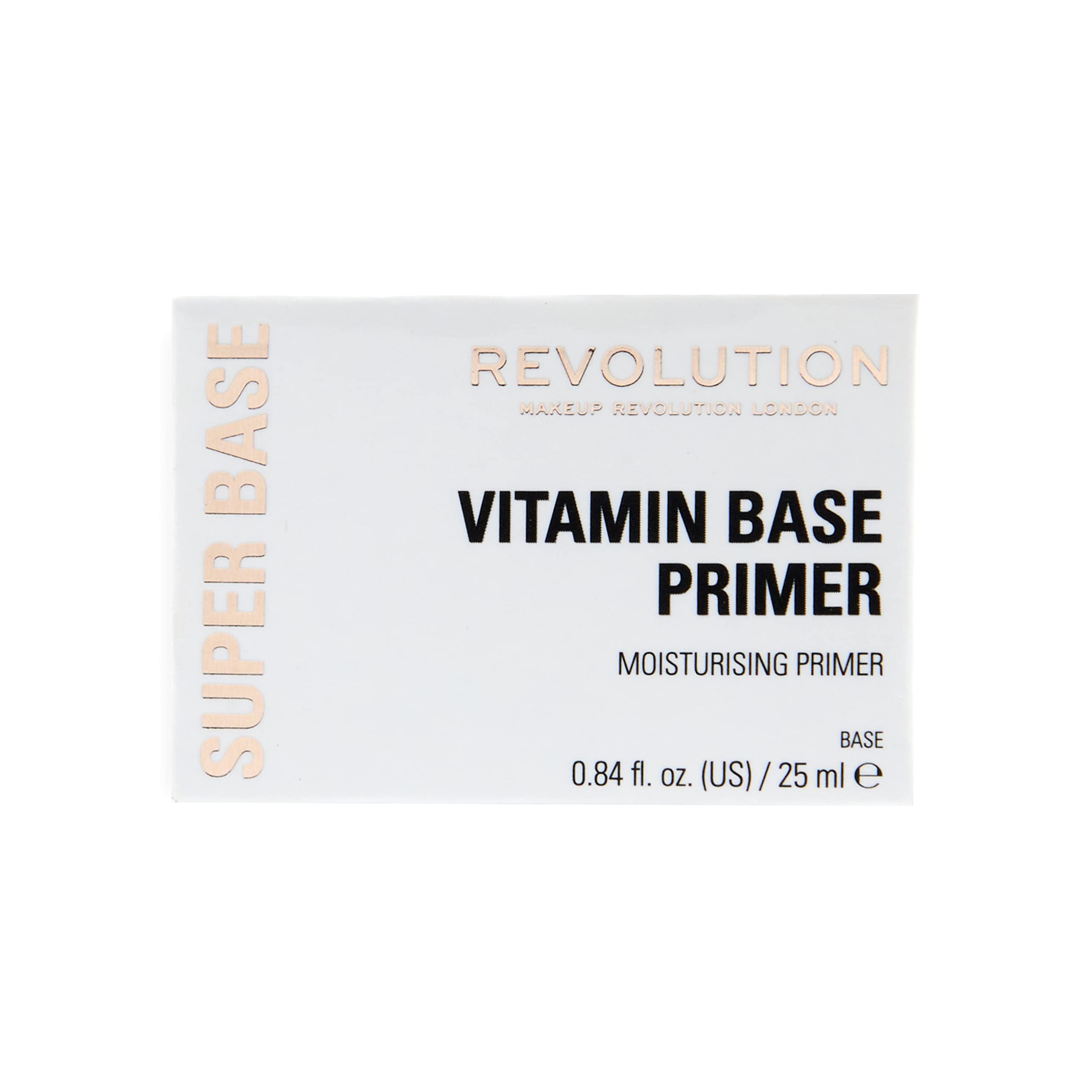 Revolution Beauty London Revolution, Superbase Vitamin Primer, Hydrating Face Primer & Moisturizer, Makeup Primer with Vitamin C & Hyaluronic Acid, Vegan & Cruelty-Free, 0.84 fl oz