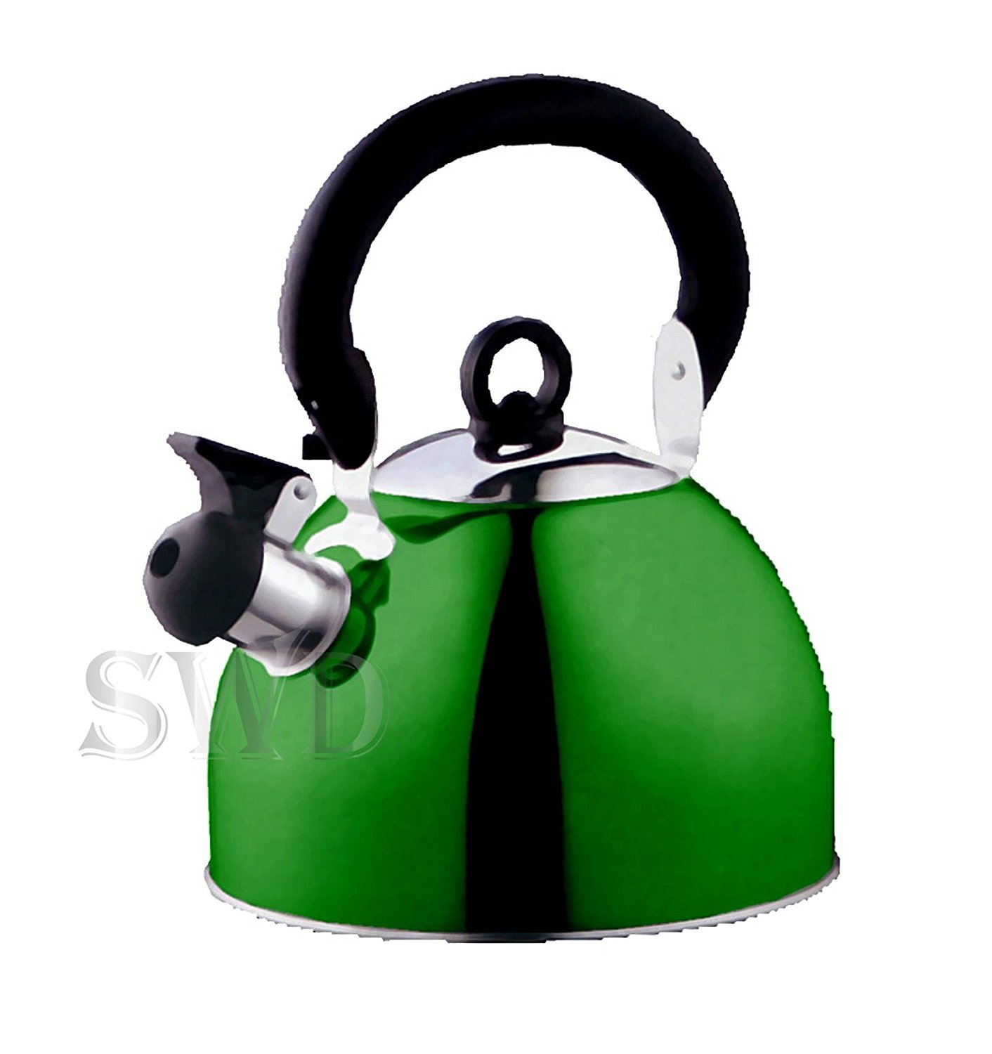 Prima 2.5L Stainless Steel Portable Whistling Kettle Dark Green