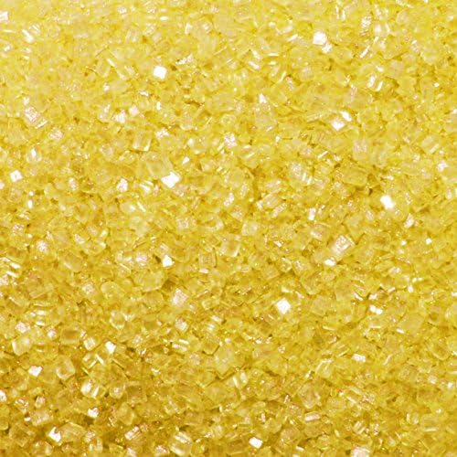 50g Yellow Gold Edible Sugar Cake Sprinkle Topping Disney Princess Belle