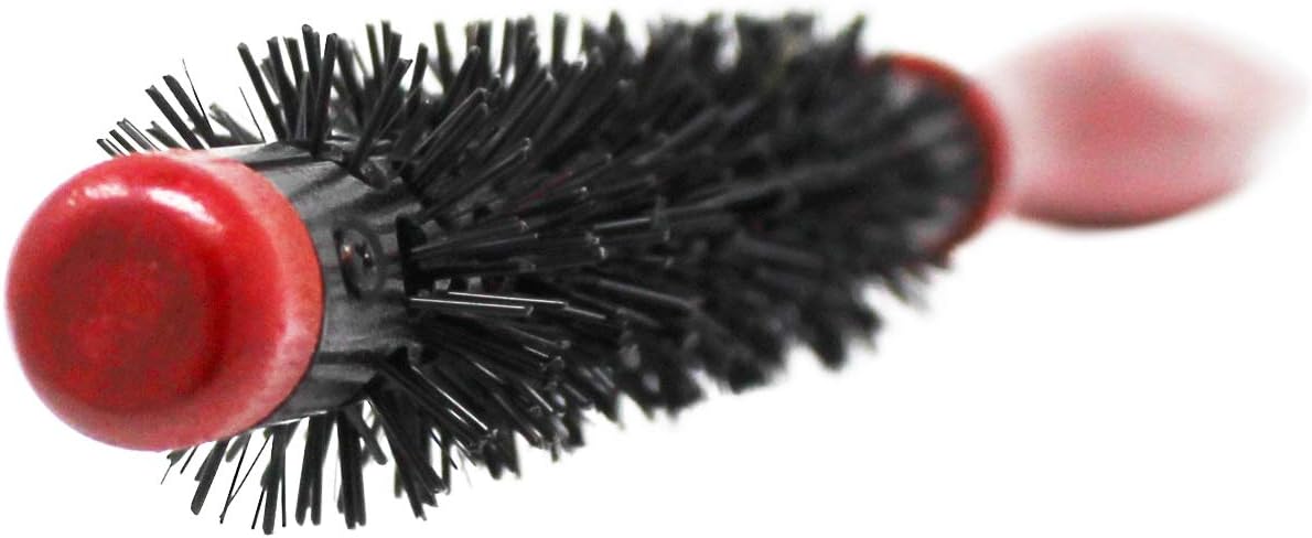 Kobe Red Wood Ionic Heat Resistant Styling Brush for Blow Drying - 11mm Barrel Brush - Curling & Detangling - Image 3