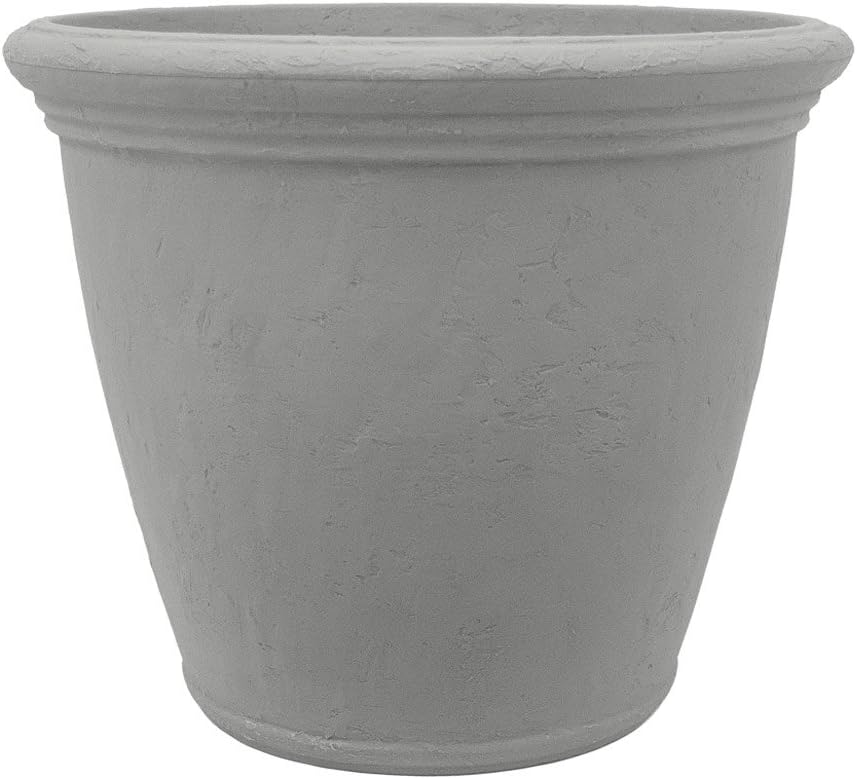 Planters Online Resin Barcelona Planter, 30"/X-Large, Grey Stone