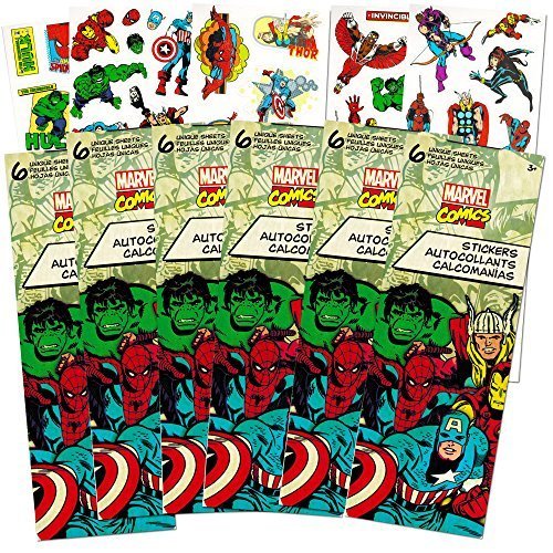 Marvel Heroes Avengers Stickers Party Favor Pack, 660+ Stickers