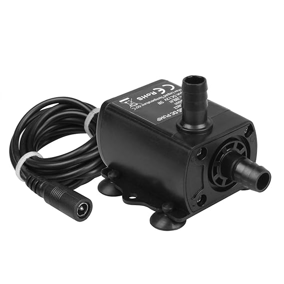 town sister DC 12V 5W Brushless Wasserpumpe Submersible Pumpe 280L/H Unterwasser Wasserspielpumpe für Brunnen Aquarium Garten