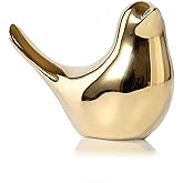 FANTESTICRYAN Small Birds Statues Gold Home Decor Modern Style Figurine Decorative Ornaments for Living Room, Bedroom, Office Desktop, Cabinets