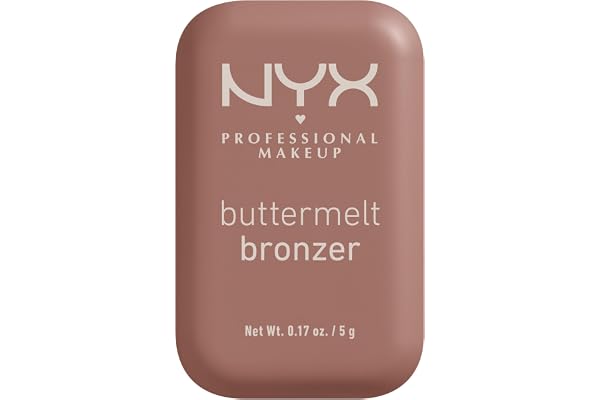 NYX PROFESSIONAL MAKEUP Buttermelt Bronzer, Powder Bronzer, 12 HR Wear, Fade Resistant & Transfer Resistant, Infused with She