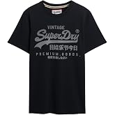 Superdry Men's Vintage Logo Classic T-Shirt, Eclipse Navy