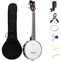Banjo Ukulele 5 Corde Da 26 Pollici - Compensato Sapele, Tastiera Palissandro