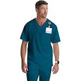 Grey's Anatomy Men's GRT091 Evan Top 2 Pocket V-Neck Scrub Top