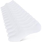 CLOSEMATE Mens No Show Socks Cotton Thin High Elasticity Low Cut Socks | Invisible ankle socks with non slip fit, soft stretch comfort for sneakers, 6 pairs