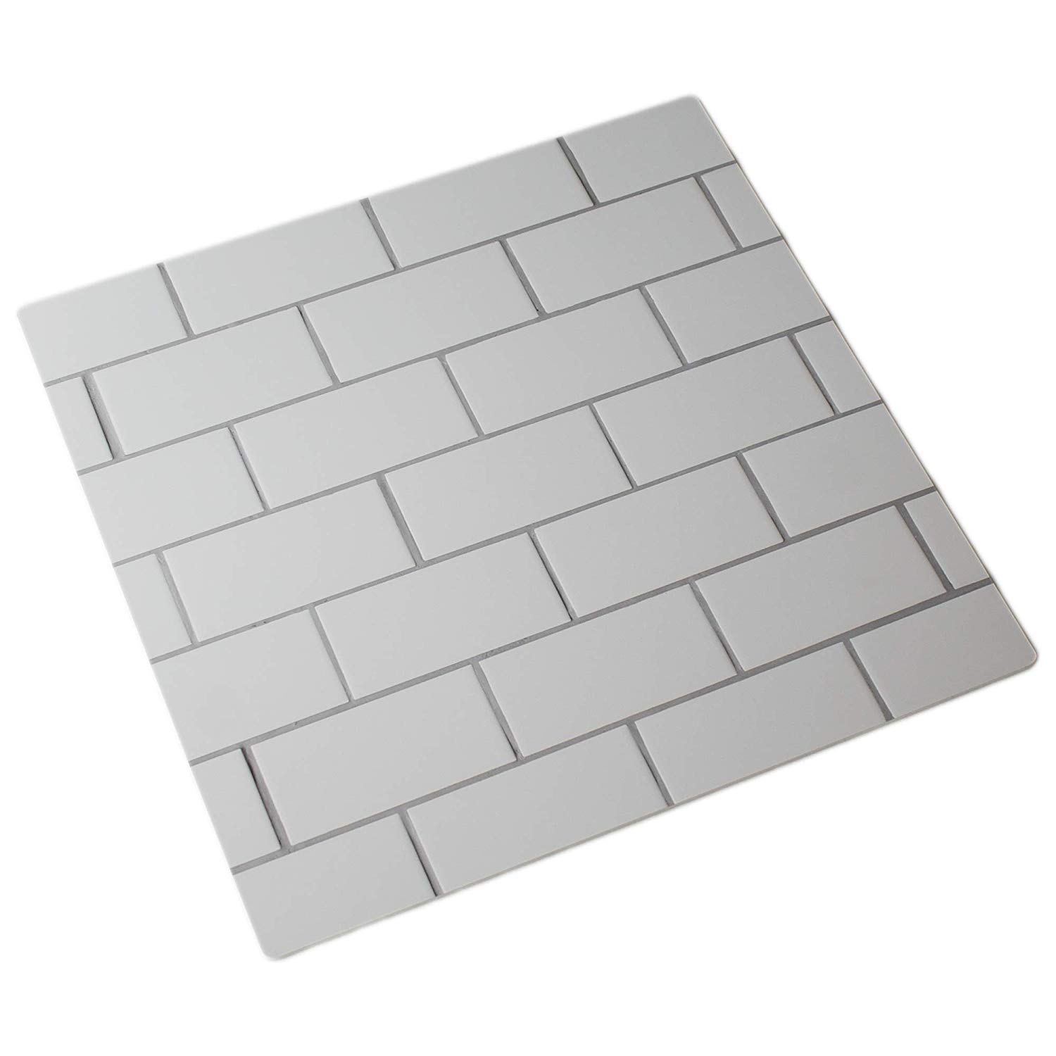 Bessie Bakes 20-inch x 20-inch The Most Realistic Subway Tile Replicated Photography Backdrop 3 mm Thick Physical Board, Lightweight, Moisture & Stain-Resistant