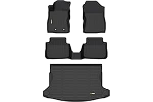 HAFIDI® Floor Mats & Cargo Liner Set Fit for 2024 2025 2026 Subaru Crosstrek & 2024 2025 2026 Impreza All Weather Protection TPE Anti-Slip Automotive Full Set Floor Liners Custom Accessories - Black