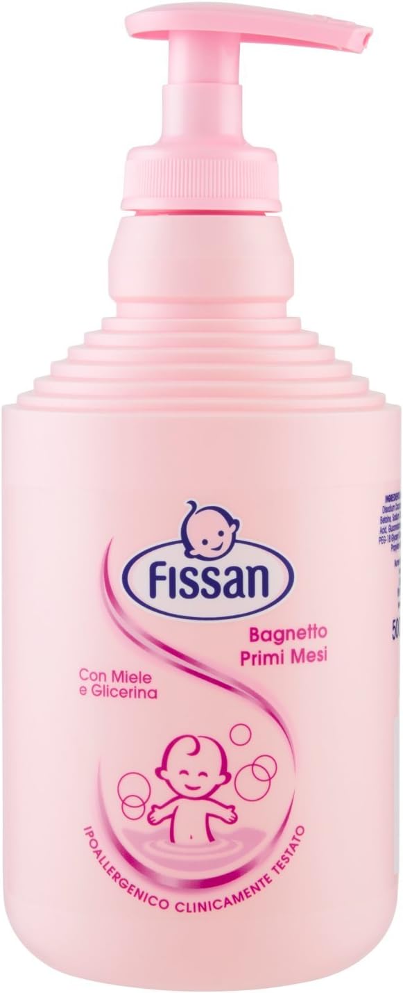 Fissan – Bath First Months Baby, with Natural Extracts of Honey and Glycerine – 500 ml (Pack of 12)