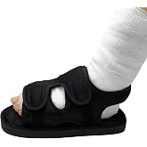 Post-Fracture Recovery Shoe for Broken Toes Ankle &amp; Heel Adjustable Medical Walking Boot with Open-Toe Design Stable Support for Foot &amp; Ankle Injuries Unisex Post-Op Plaster Cast Shoe