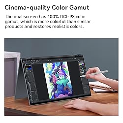 EHOMEWEI Dual Stacked Monitor 16"*2 Laptop
