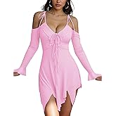 ZAFUL Women's Midi Dress Halloween Costumes Off-Shoulder Butterfly Fairy Cosplay Party Handkerchief Flowy Dress