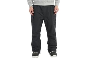 MONTFLIX Men's Snow Pants Waterproof Insulated for Winter Outdoor Skiing Snowboarding Ski Pant
