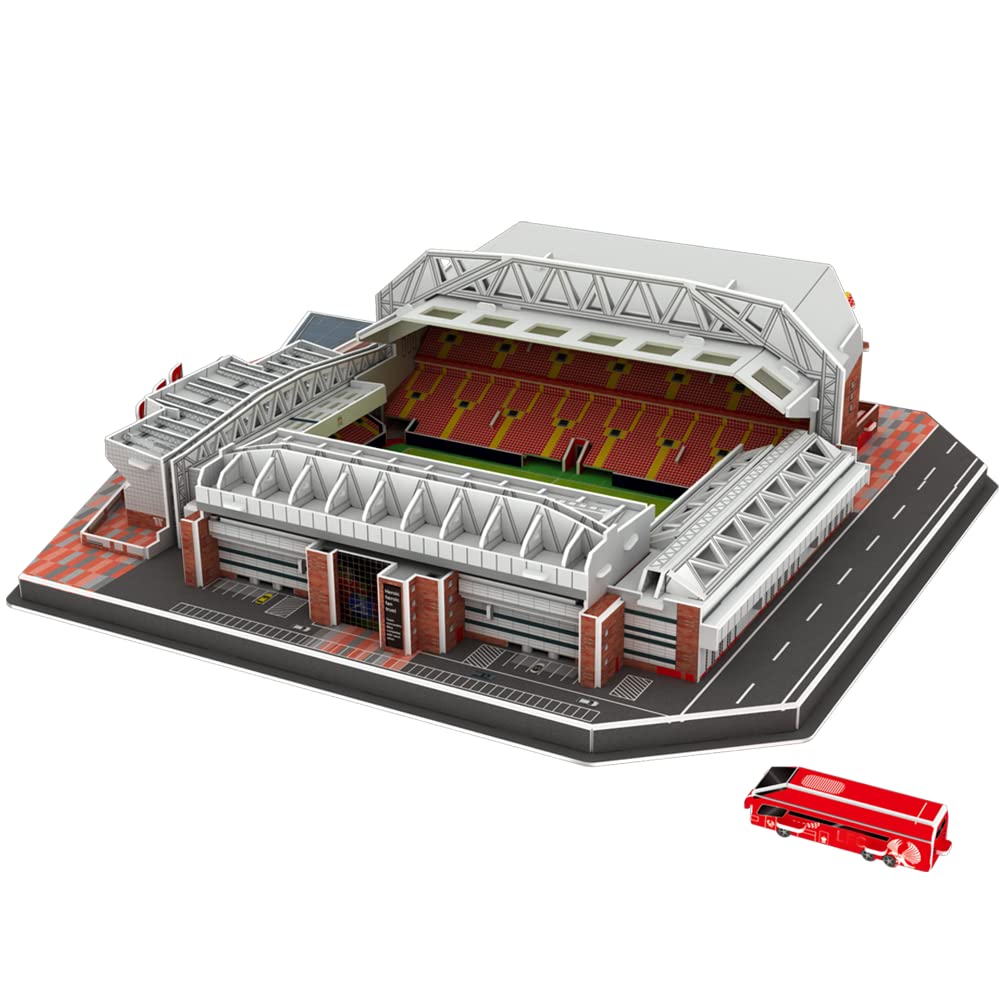Football Stadium Model 3D Puzzles: DIY 3D Soccer Field Jigsaw Building Kit for Adults and Kid Home Bedroom Office Decoration (113pcs)