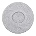 Women Wool Beret - Real Silver Fox Fur Pom Pom Beanies Winter Knit Cashmere Hats (Soft Grey)