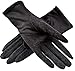 Flywife Women's Bridal Wedding Lace Gloves Derby Tea Party Gloves Victorian Gothic Costumes Gloves (Bowknot black)