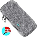 Ultra Slim Carrying Case for Nintendo Switch, VUP Switch Hard Cover Portable Protective Travel Shell for Nintendo Switch Console &amp; Accessories with 8 Game Cartridges - Gray