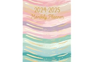 2024-2025 Monthly Planner: Two-Year Schedule Agenda with Holidays, Calendars, To-Do List, and Habit Tracker with Inspiration Quotes Pastel Cover- January 2024 through December 2025