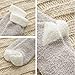 SKOLA 4 Pairs Cozy Winter Fuzzy Women Socks Grip Slippers Fluffy House Non Skid Microfiber Socks(H-Series)