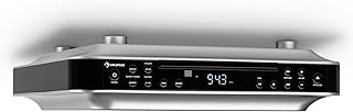 auna KRCD-100 BT Unterbau-Radio Küchenradio (CD-Player, Wecker, Timer, UKW-Radio, Bluetooth, MP3, LCD-Display, 29 x 8 x 26,5 cm (BxHxT), ca. 1,2 kg, Leistung 2 x 12 Watt RMS) schwarz