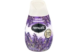 Renuzit Gel Solid Air Freshener, Lovely Lavender Scent, Nonstop Freshness, 12 Total Air Freshener Cones, Brand is Renuzit.