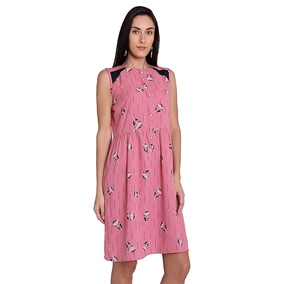 one piece dress pink colour