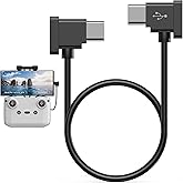 USB C to USB C Remote Controller Cable for DJI Mavic 3 Mini 2 3 Pro Air 2S | Type-C Cable OTG Data Cord for Mavic Air 2 for DJI RC-N1 RC Pro to Phone for iPhone 17 16 Pro 15 Plus (USB-C Connector) 1ft