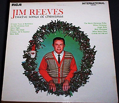 Jim Reeves Twelve Songs Of Christmas Original Songs Pop Rock Country 12 inch 33 rpm LP Vinyl Album Record