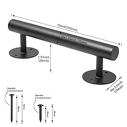 Purife 12 Inch Heavy Duty Pipe Sliding Barn Door