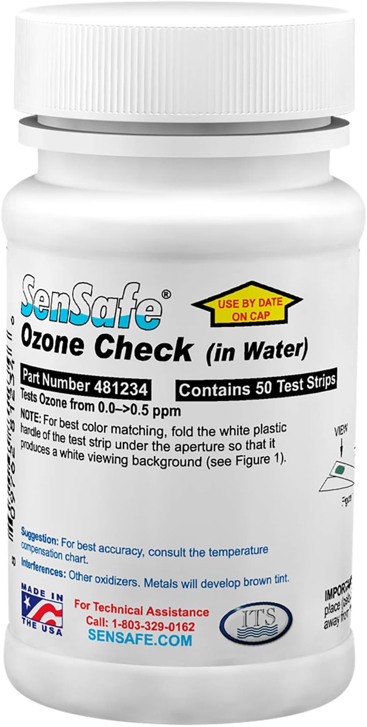 Industrial Test Systems | SenSafe Ozone Check Test Strip 481234 | 0 - >0.5ppm Range | Bottle of 50 | Made in USA | Lowest Detection Levels | 30-Second Test | Drinking Water, Restaurants, & More” src=”https://images-na.ssl-images-amazon.com/images/I/61OHwqUVDEL._AC_SL1500_.jpg”></a></div>
<div class=