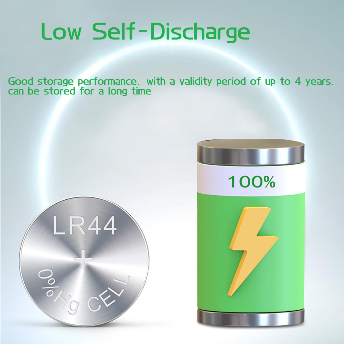 Cotchear 10Pcs Ag13 Button Batteries LR44 SR44 L1154 A76 LR1154 357A Button Cell Battery