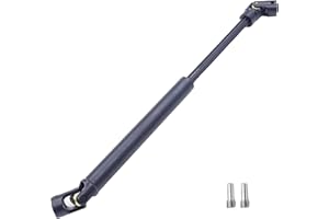 HOPLEX Stainless Steel Driveshaft with Black Coating Heavy-Duty Drive Shaft for TRX4 Axial SCX10 90046 AXI03007 Redcat Gen 8 RC 1/10 Crawler Car Upgrade Accessories(135-205MM)