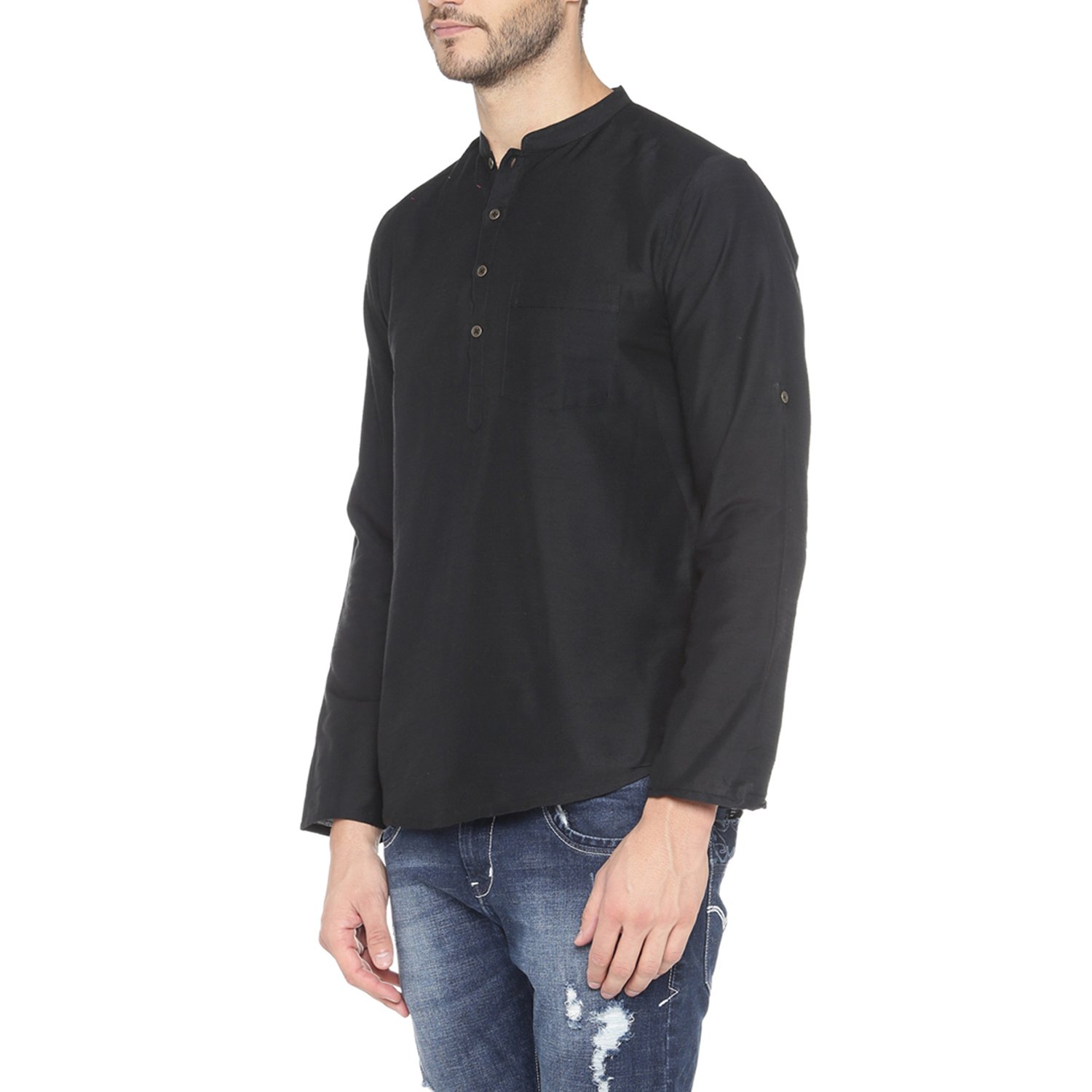 indus route by pantaloons boy's polyester straight kurta