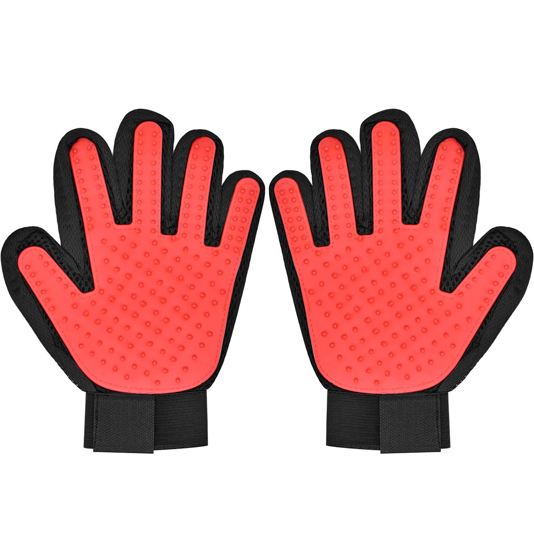 LICQIC Pet Dog Cat Grooming Glove, Pet Hair Remover Mitt, Pet Grooming Mitt for Dog, Cats, Rabbits, Hors with Long, Short Fur